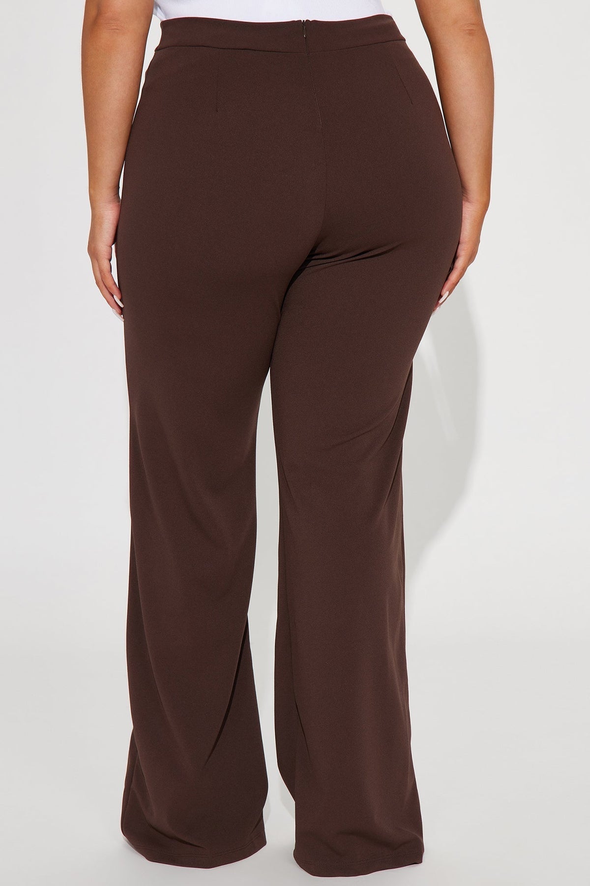 Tall Victoria High Waisted Dress Pants - Chocolate