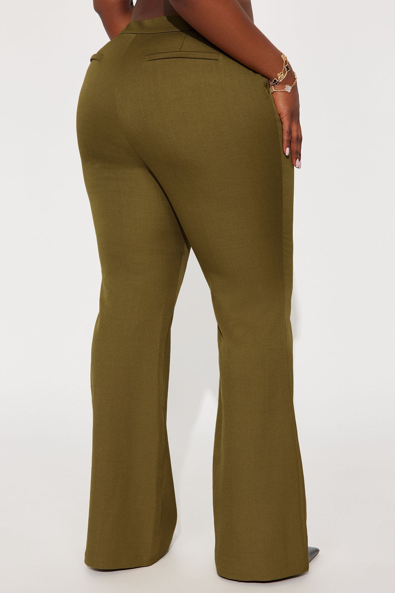 Octavia Flare Trouser Pant 33″ - Chartreuse