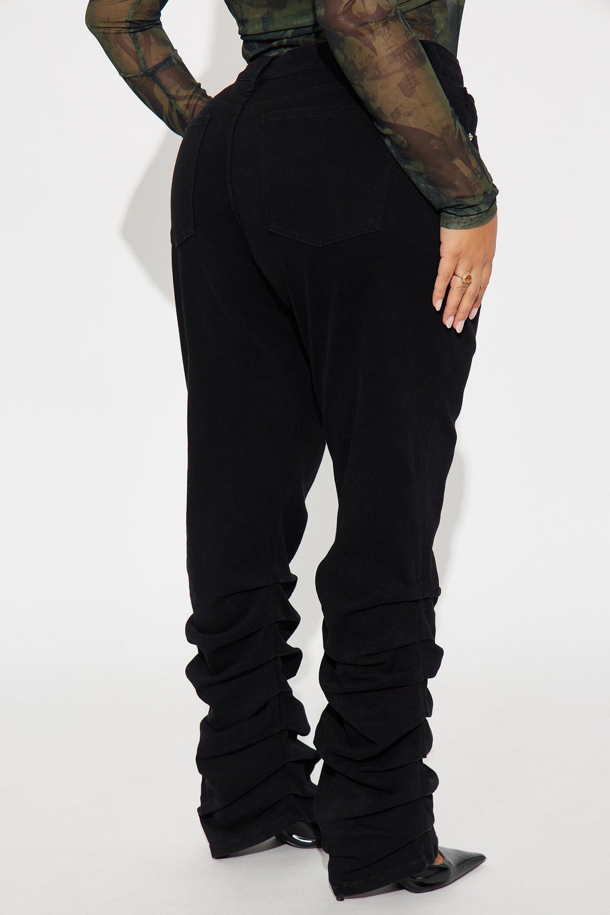 Mad About You Twill Skinny Stacked Pant 31 - Black