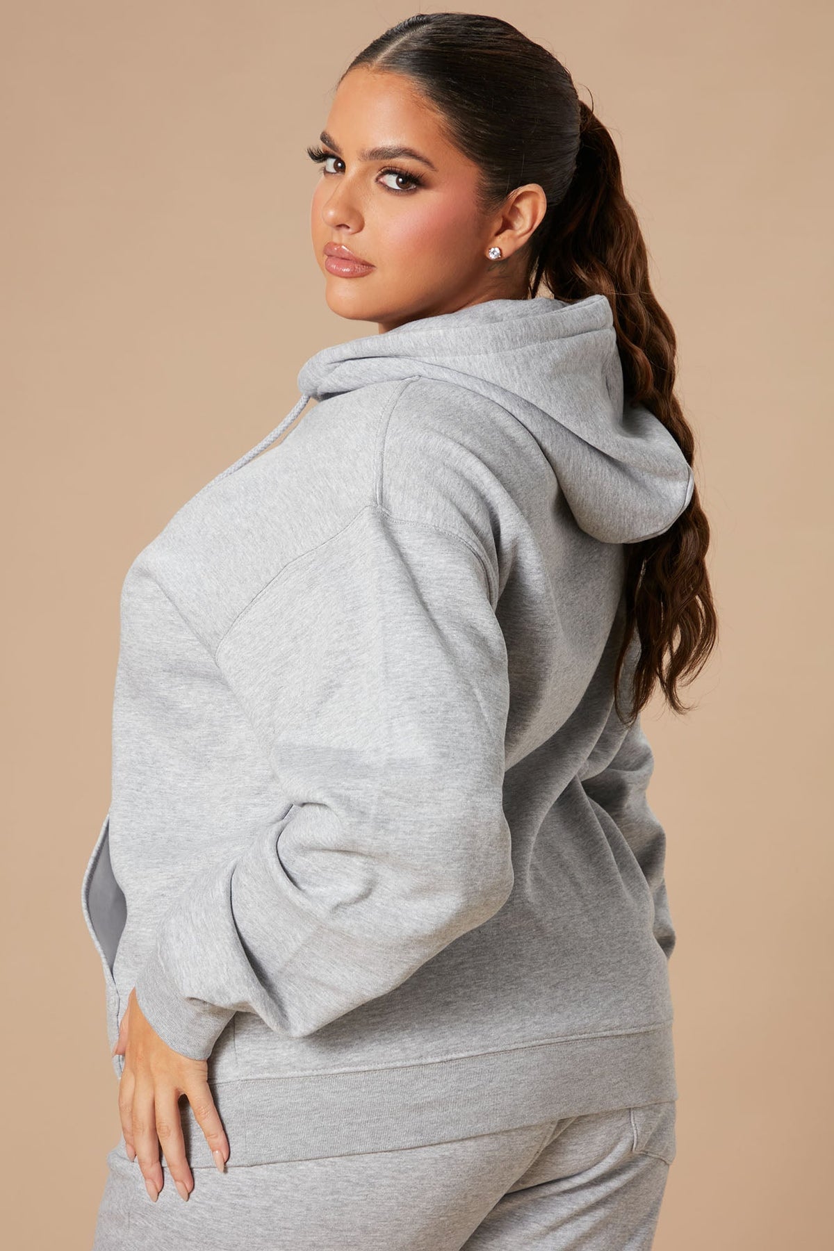 Stole Your Boyfriend's Oversized Hoodie - Heather Grey