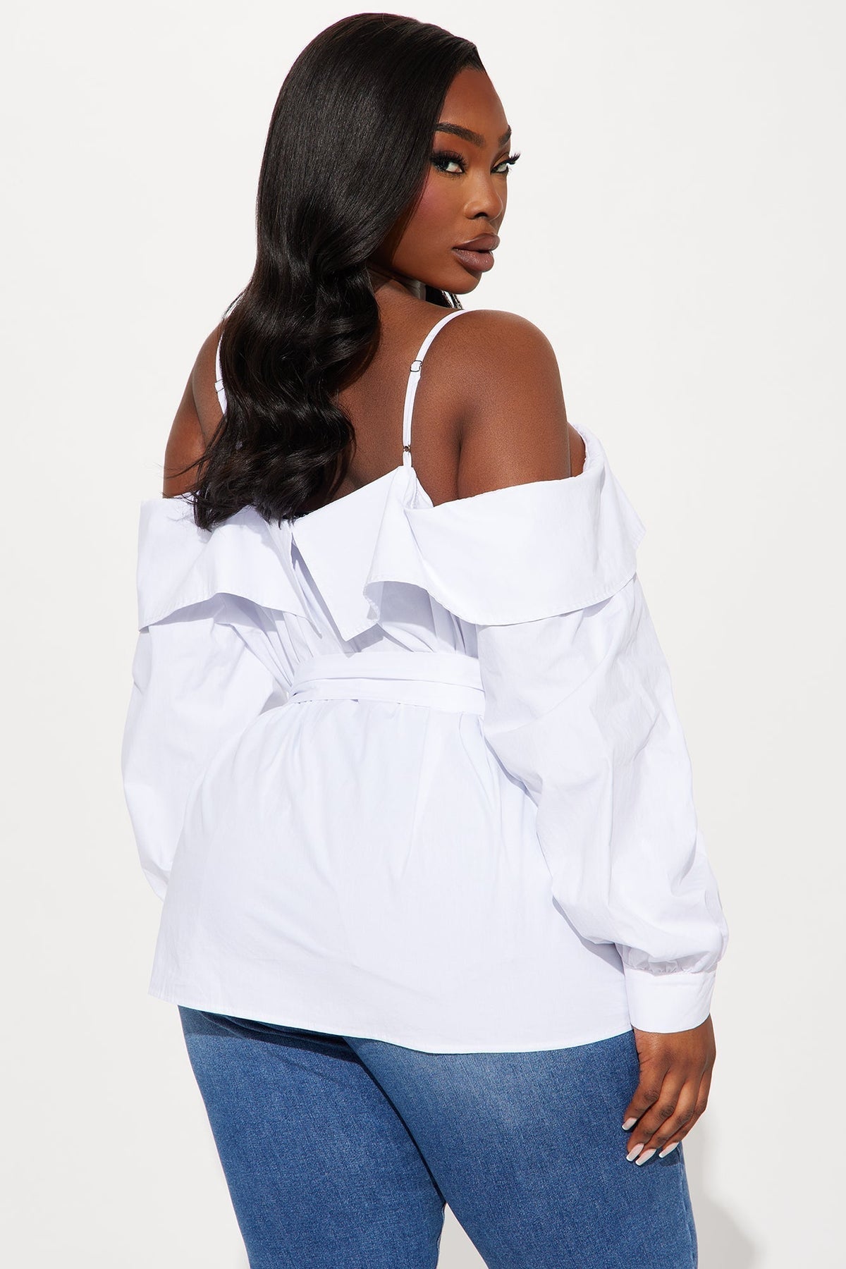 Aeryon Poplin Top - White