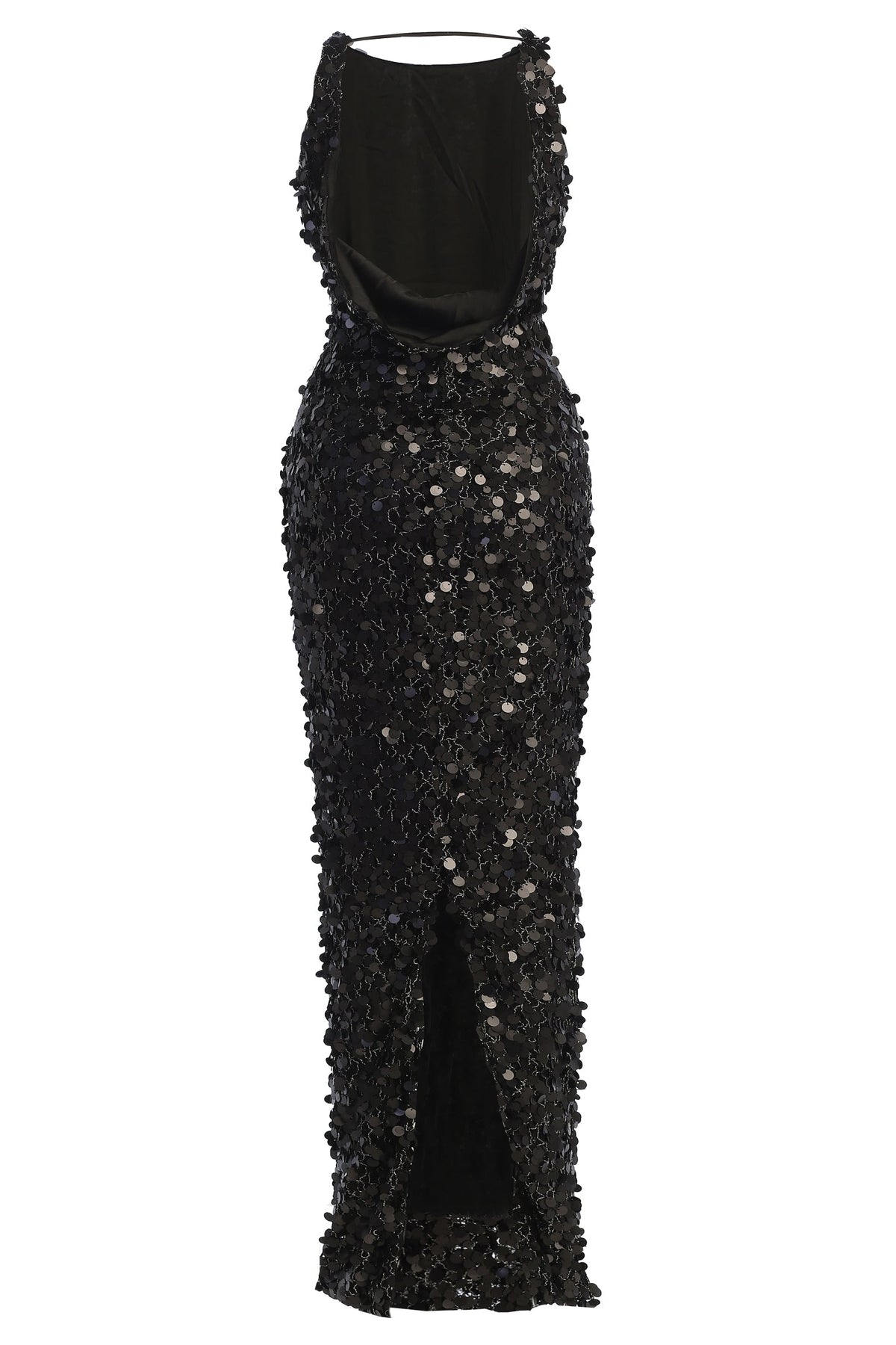 Black Sparkling Moments Sequin Maxi Dress