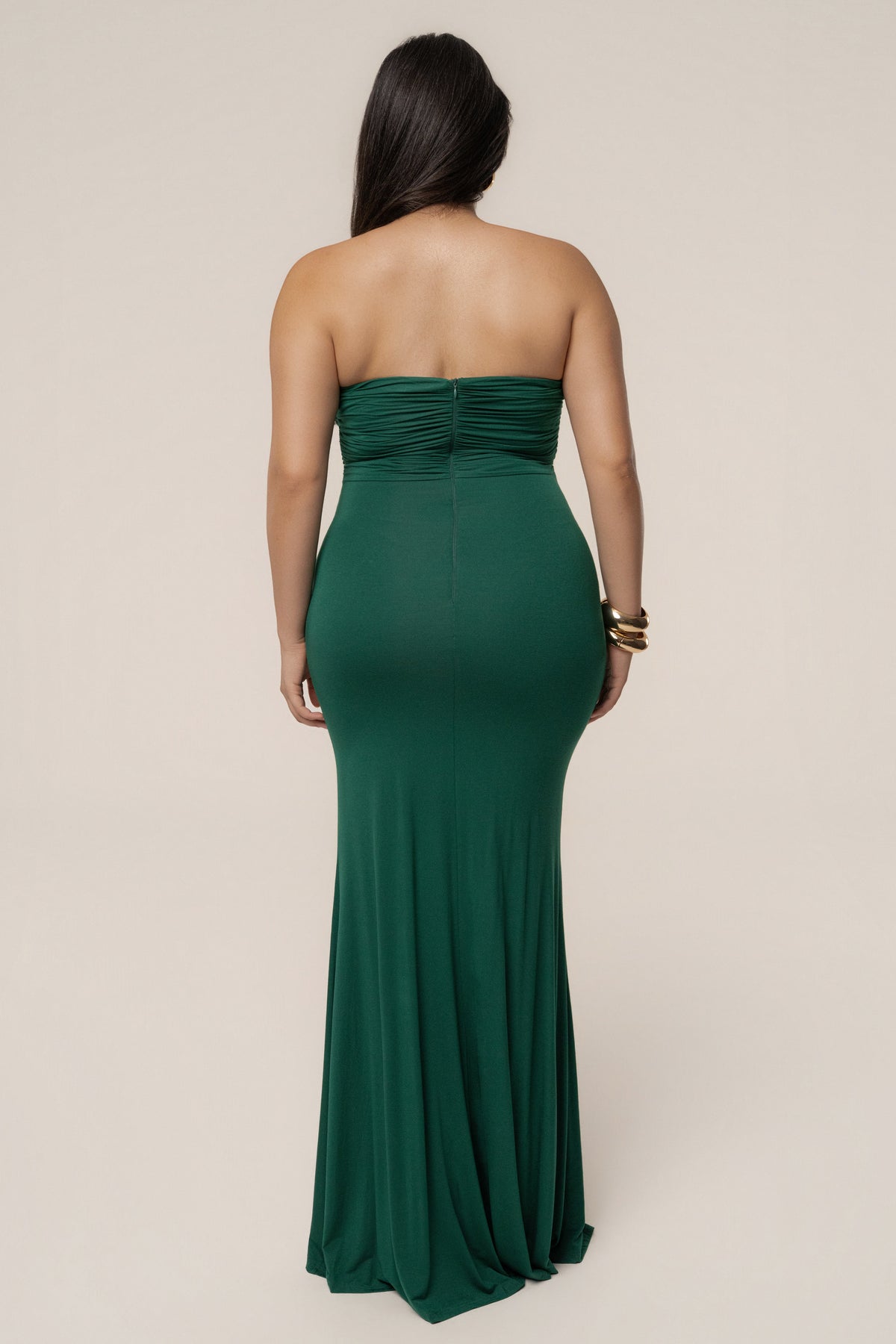 Green Athena Cutout Maxi Dress