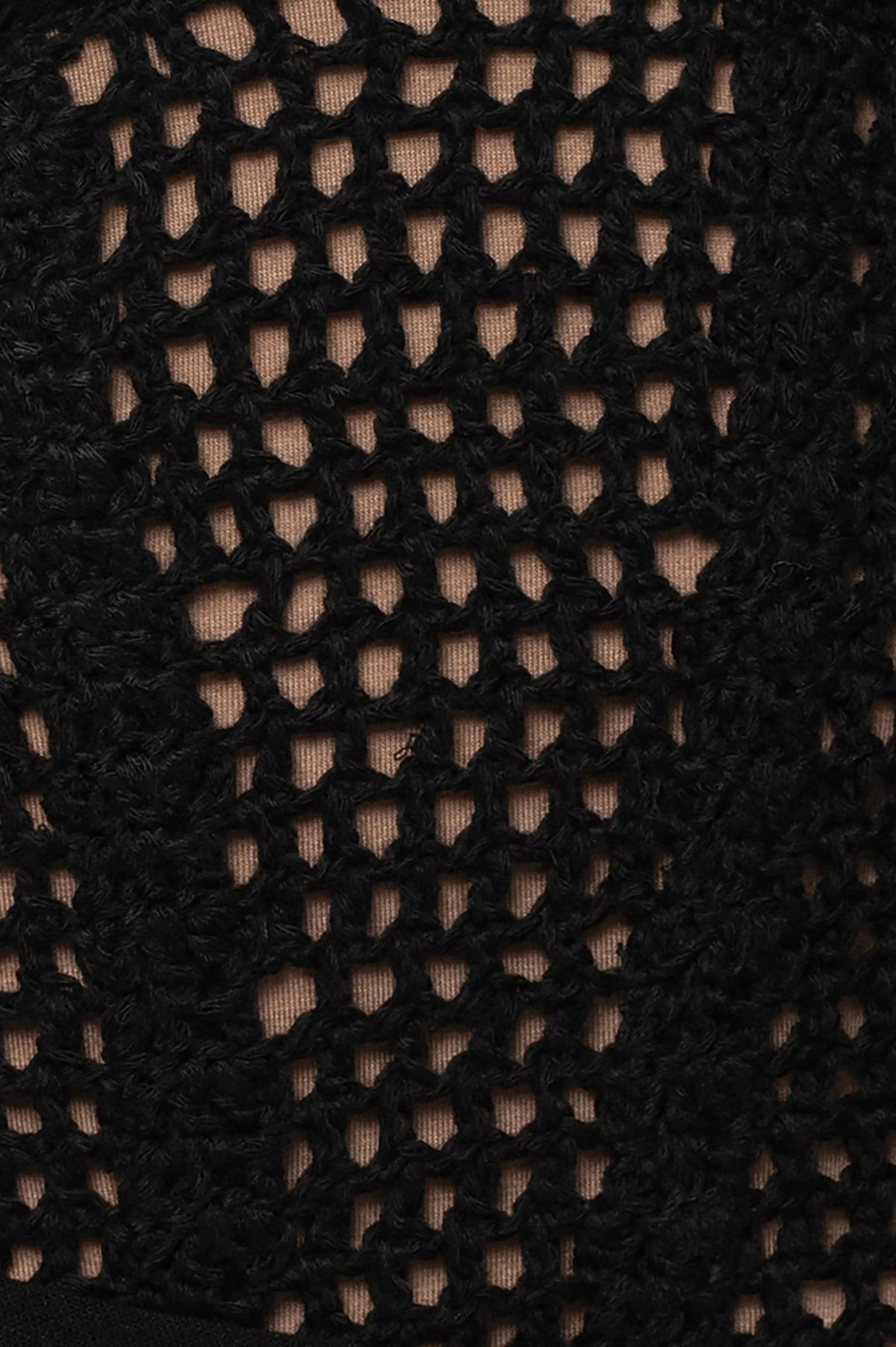 Black Pacific Tides Crochet Maxi Dress
