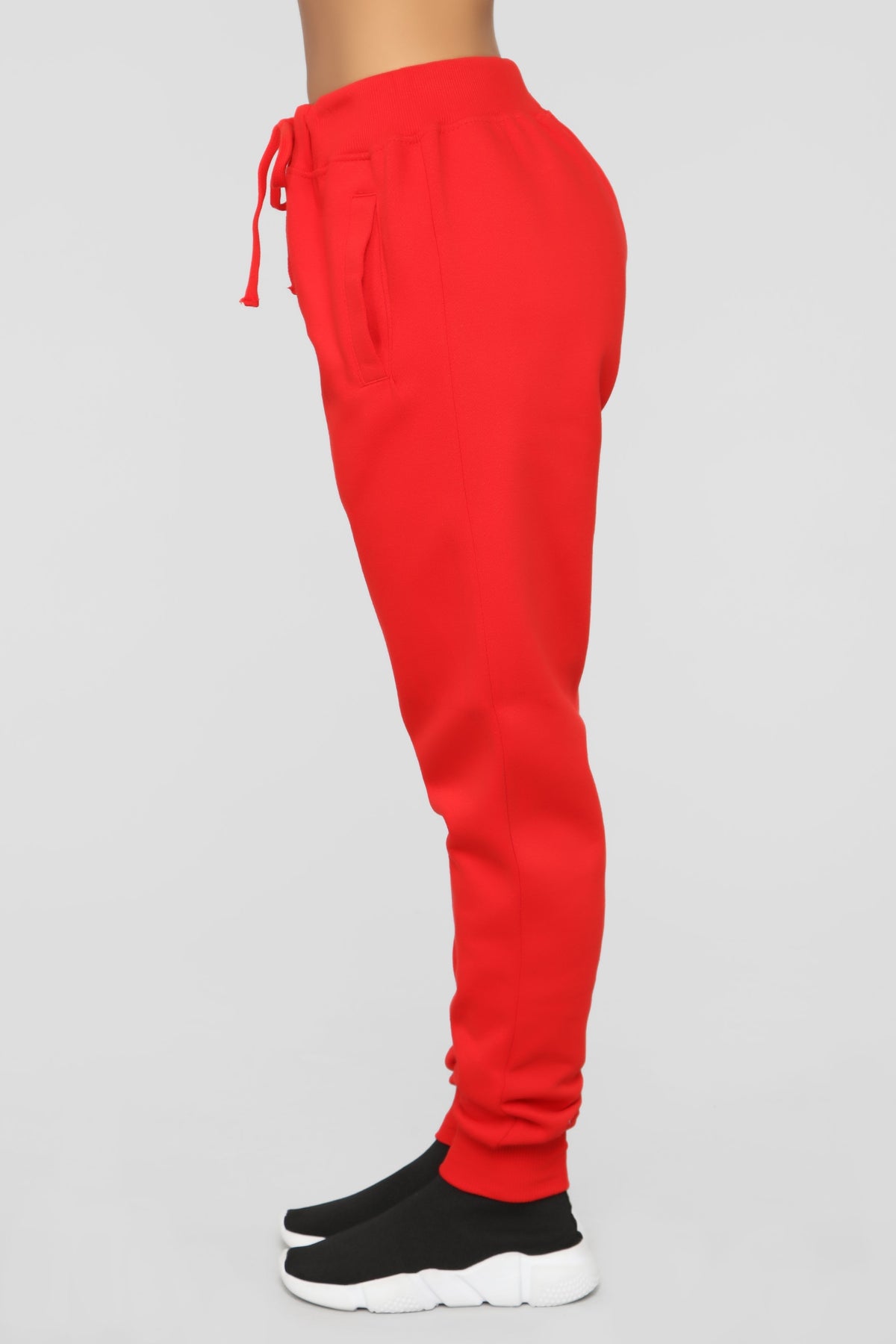 Stole Your Boyfriend's Oversized Jogger - Red