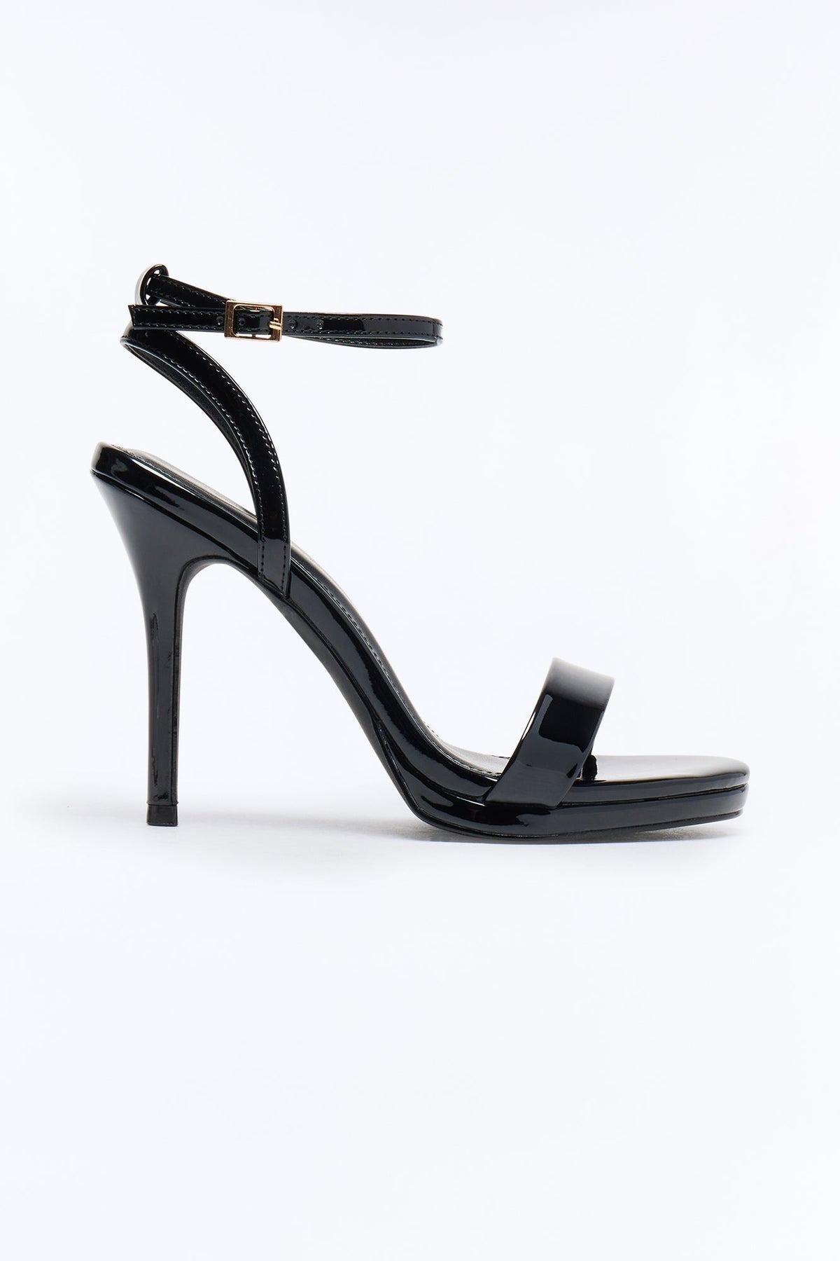 Anzie Patent Stiletto Heels - Black