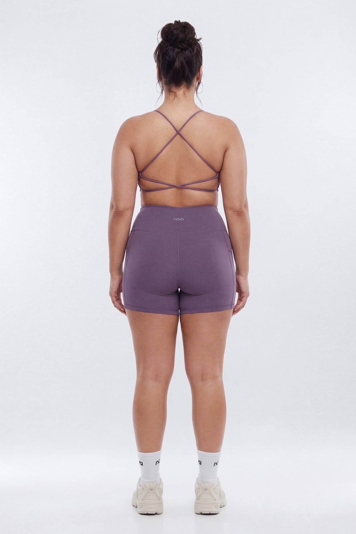 CloudForm™ High Waist 5″ Side Pocket Biker Short - Iris
