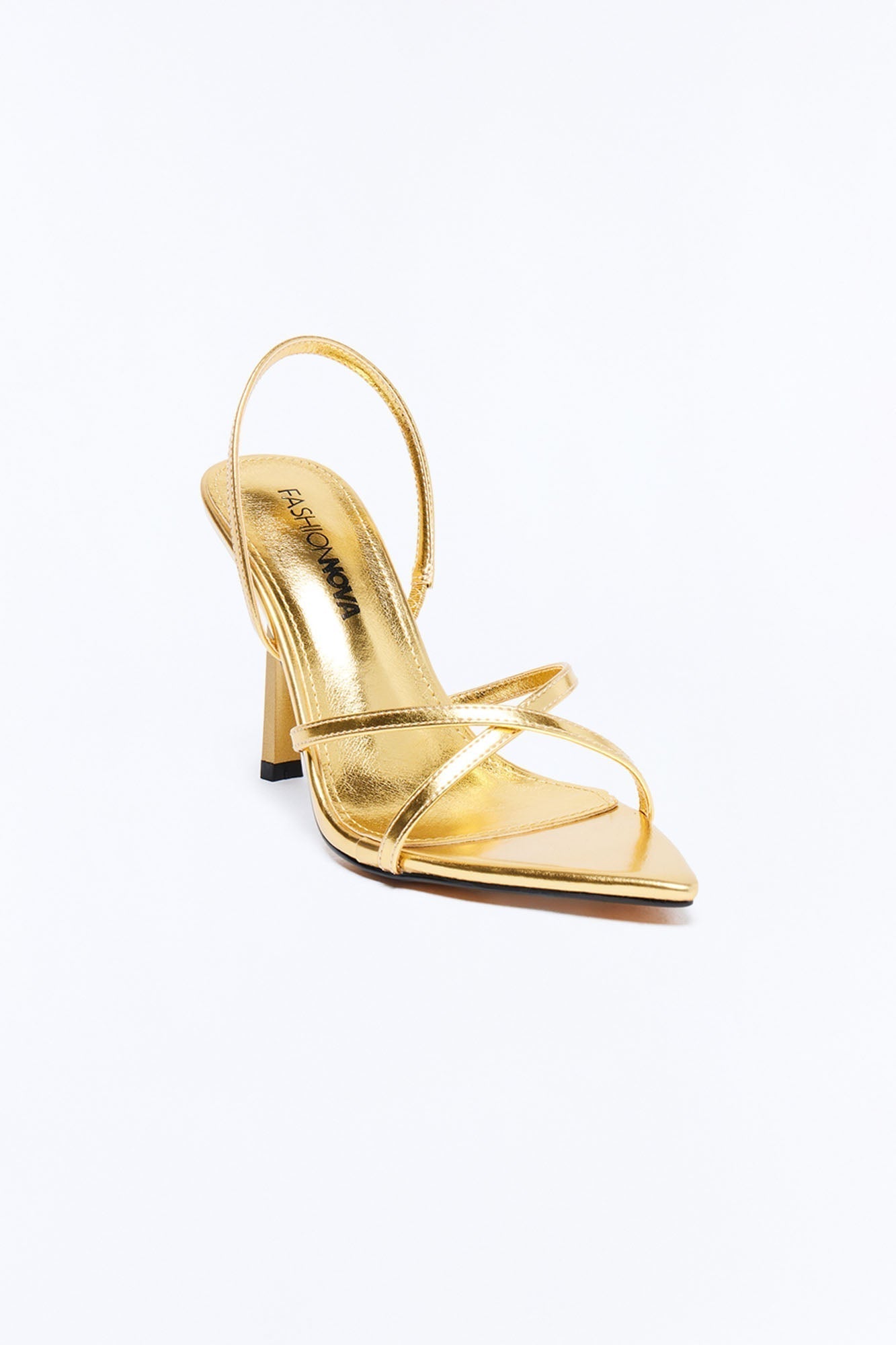 Annalise Stiletto Slingback Heels - Gold