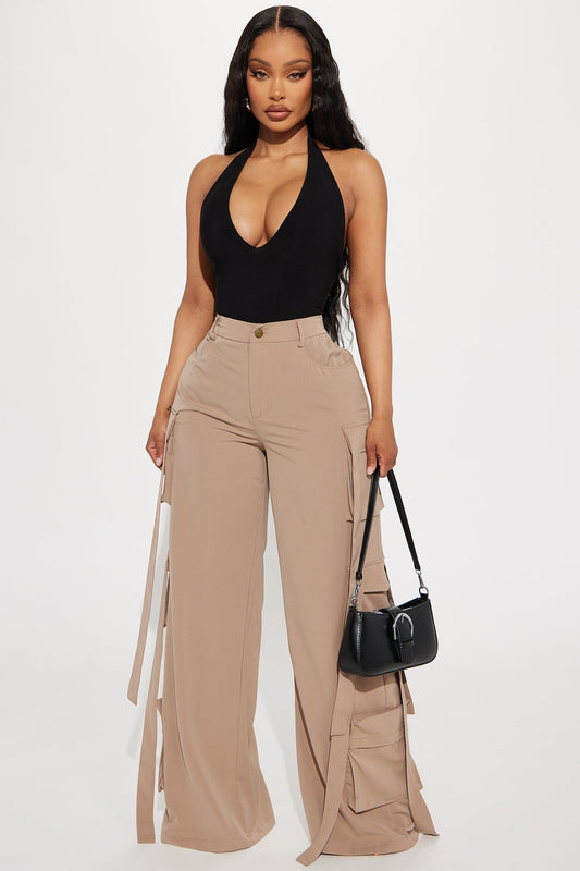 Archive Me Cargo Wide Leg Pant - Khaki
