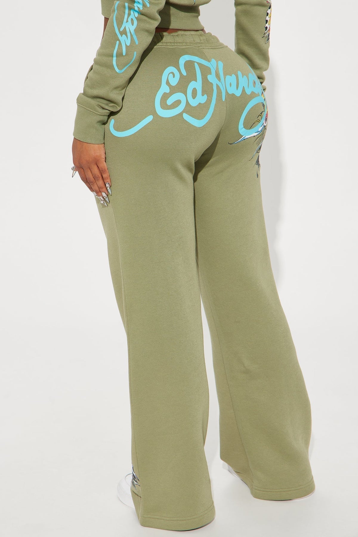 Ed Hardy Butterfly Pant - Sage