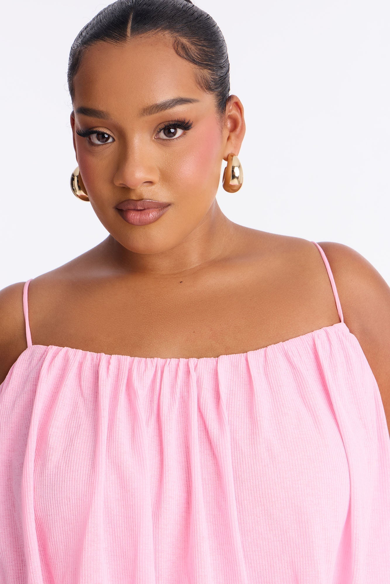 Quiet Confidence Flowy Maxi Dress - Bubblegum Pink