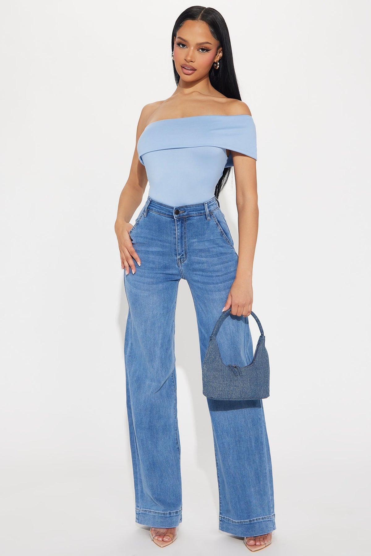Margot Stretch Trouser Jeans - Medium Wash