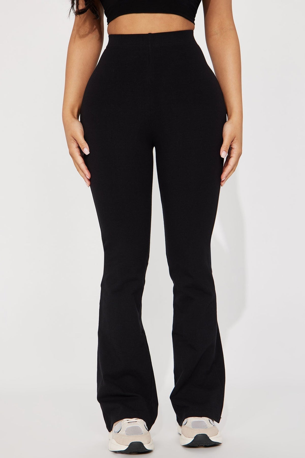 Petite Adriana Flare Pant - Black