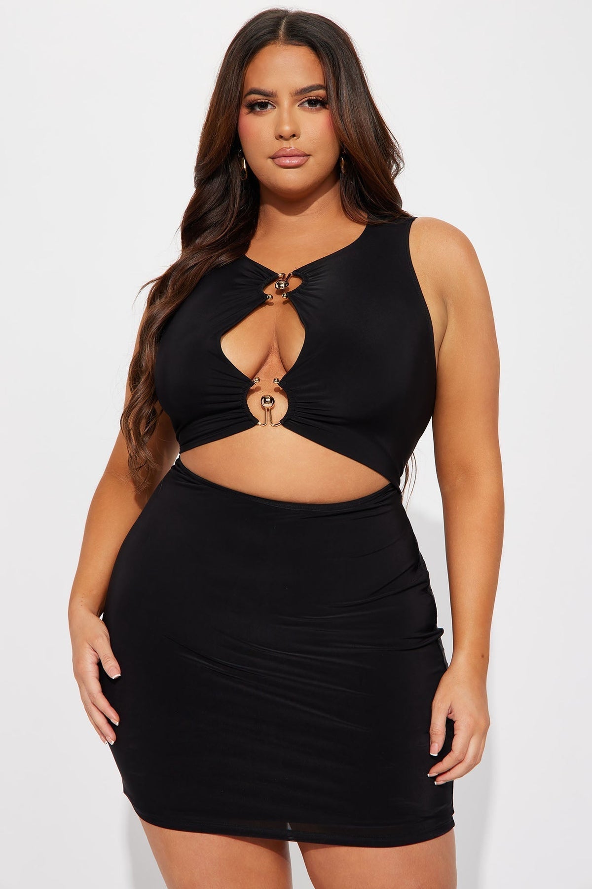 Gabbi Cut Out Mini Dress - Black