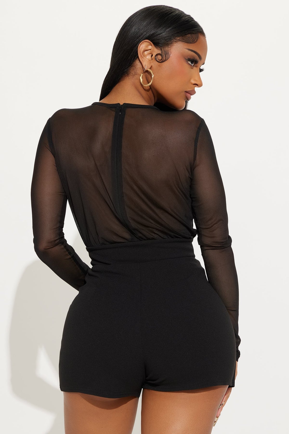 Xirena Skort Romper - Black