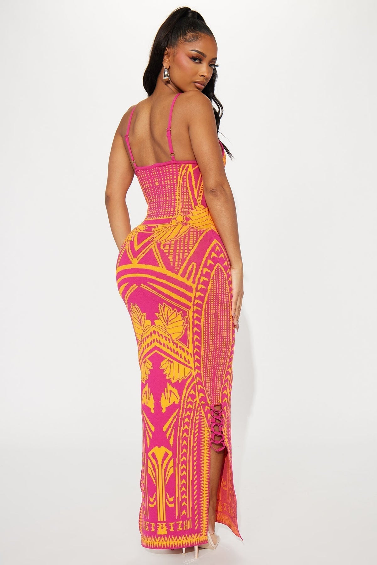 Bad Gal Bandage Maxi Dress - Pink
