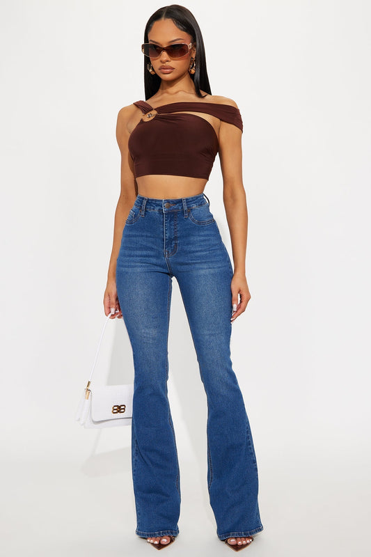 Tall Audrey Booty Lifting Stretch Flare Jeans - Dark Wash