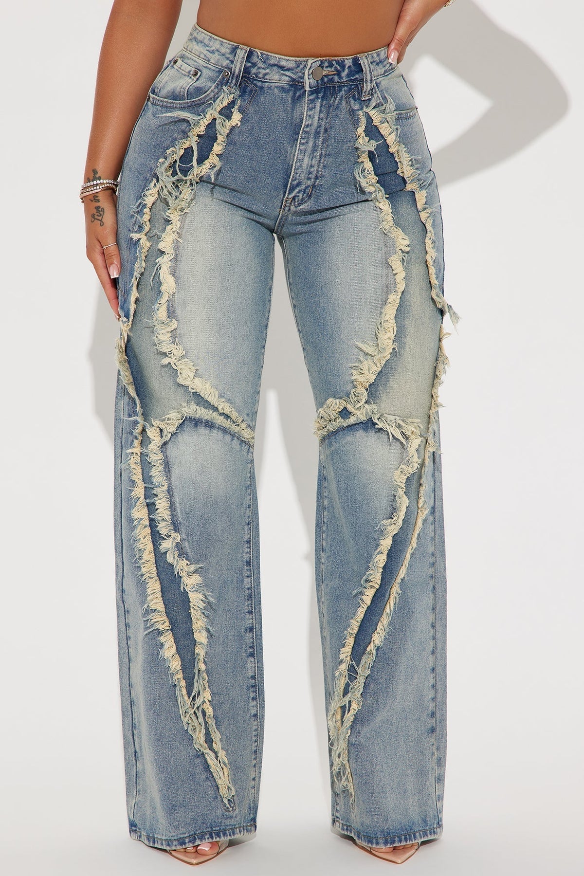 So Electric Tinted Straight Leg Jeans - Vintage Wash