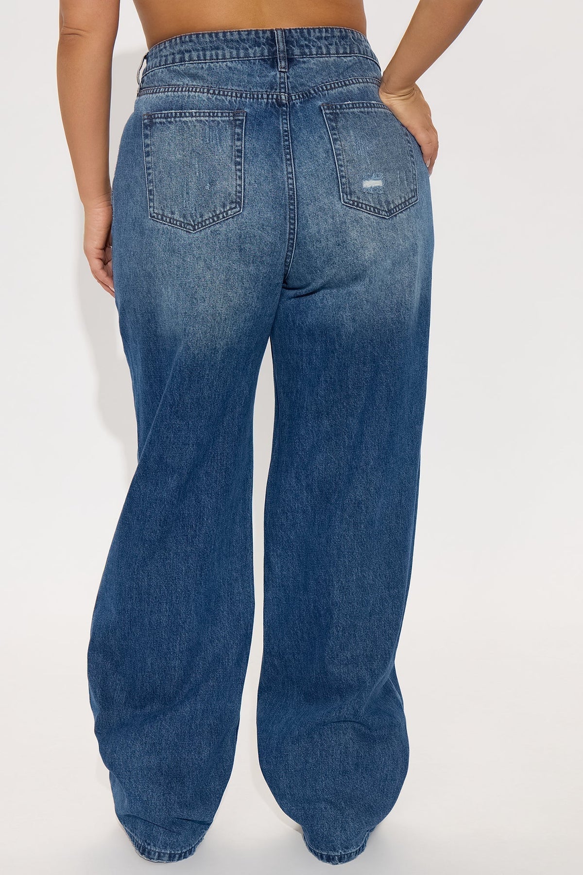 Tall Solana Non Stretch Straight Leg Jeans - Medium Wash