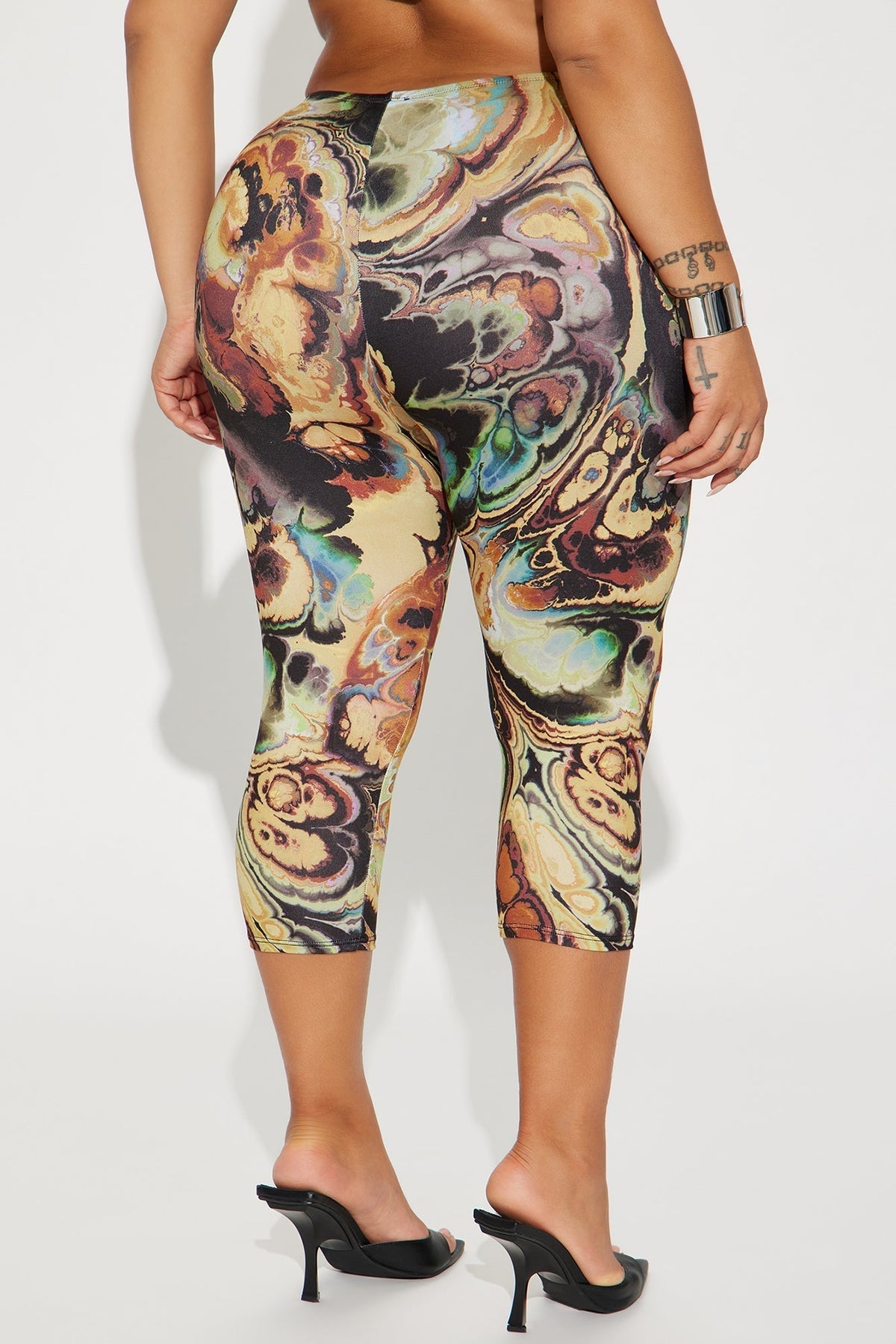 All At Once Capri Legging - Yellow/combo