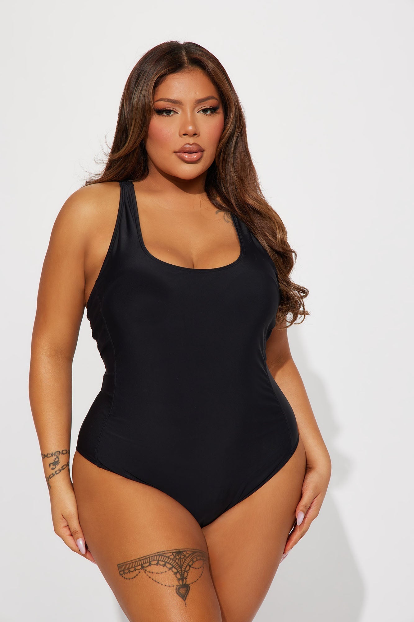 Favorite Summer Racerback 1 Piece Swimsuit - Black