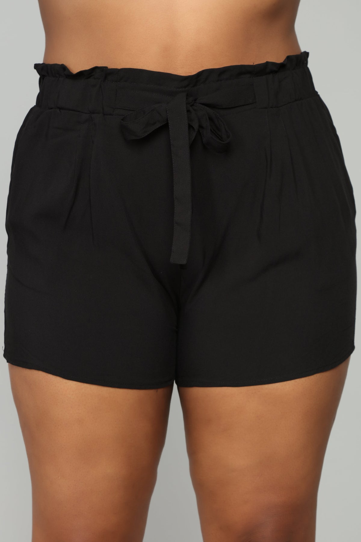 Rosie Tie Waist Shorts - Black