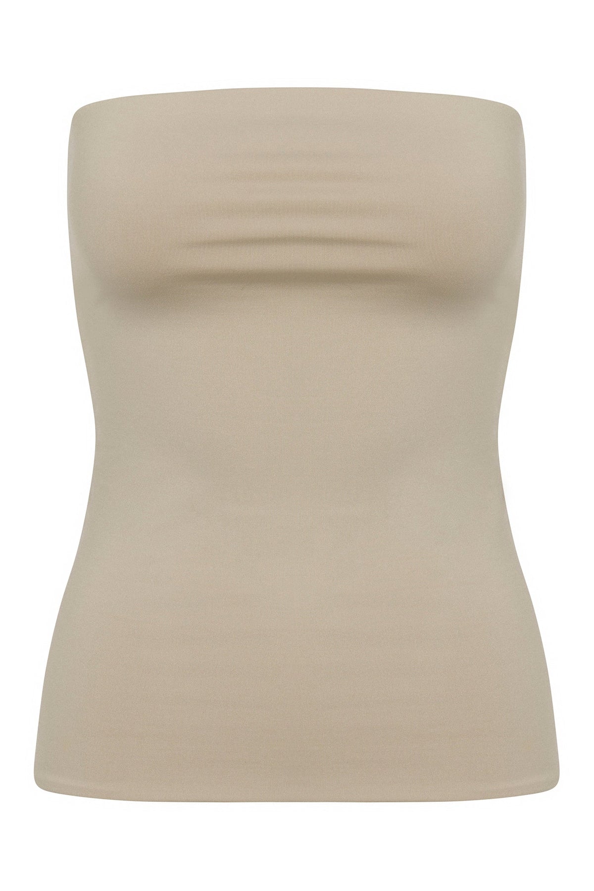 Contour Double Lined Tube Top - Stone