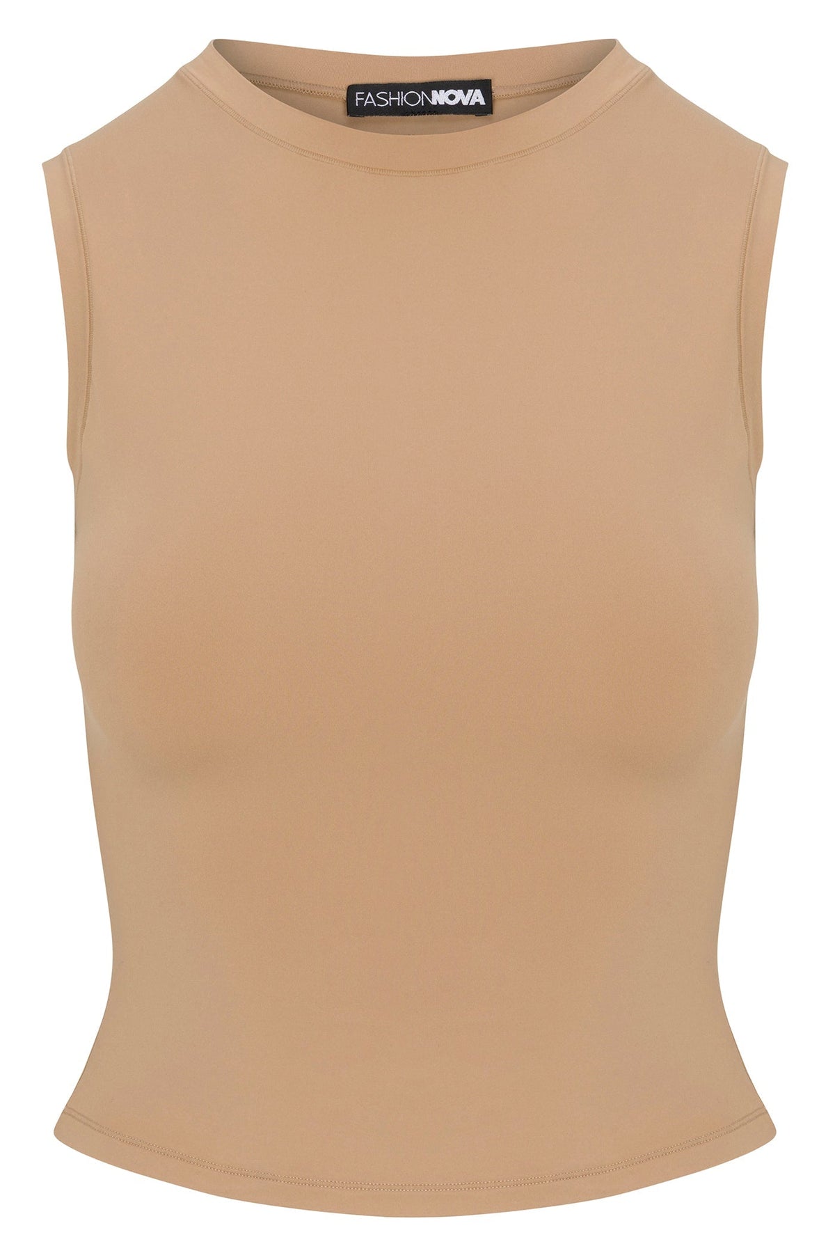 Second Skin Double Lined Muscle Tank - Mocha