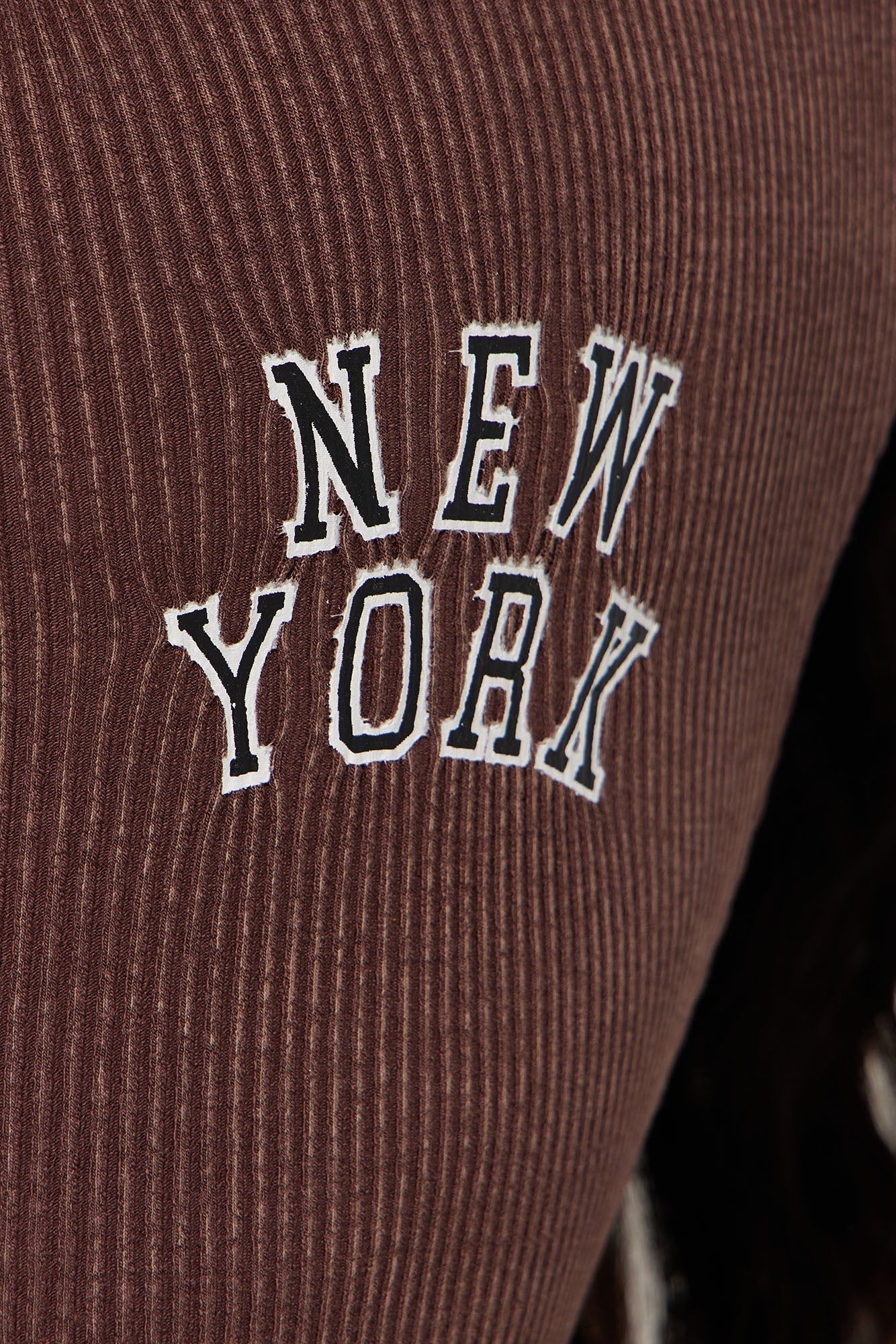 New York Washed Bodysuit - Brown