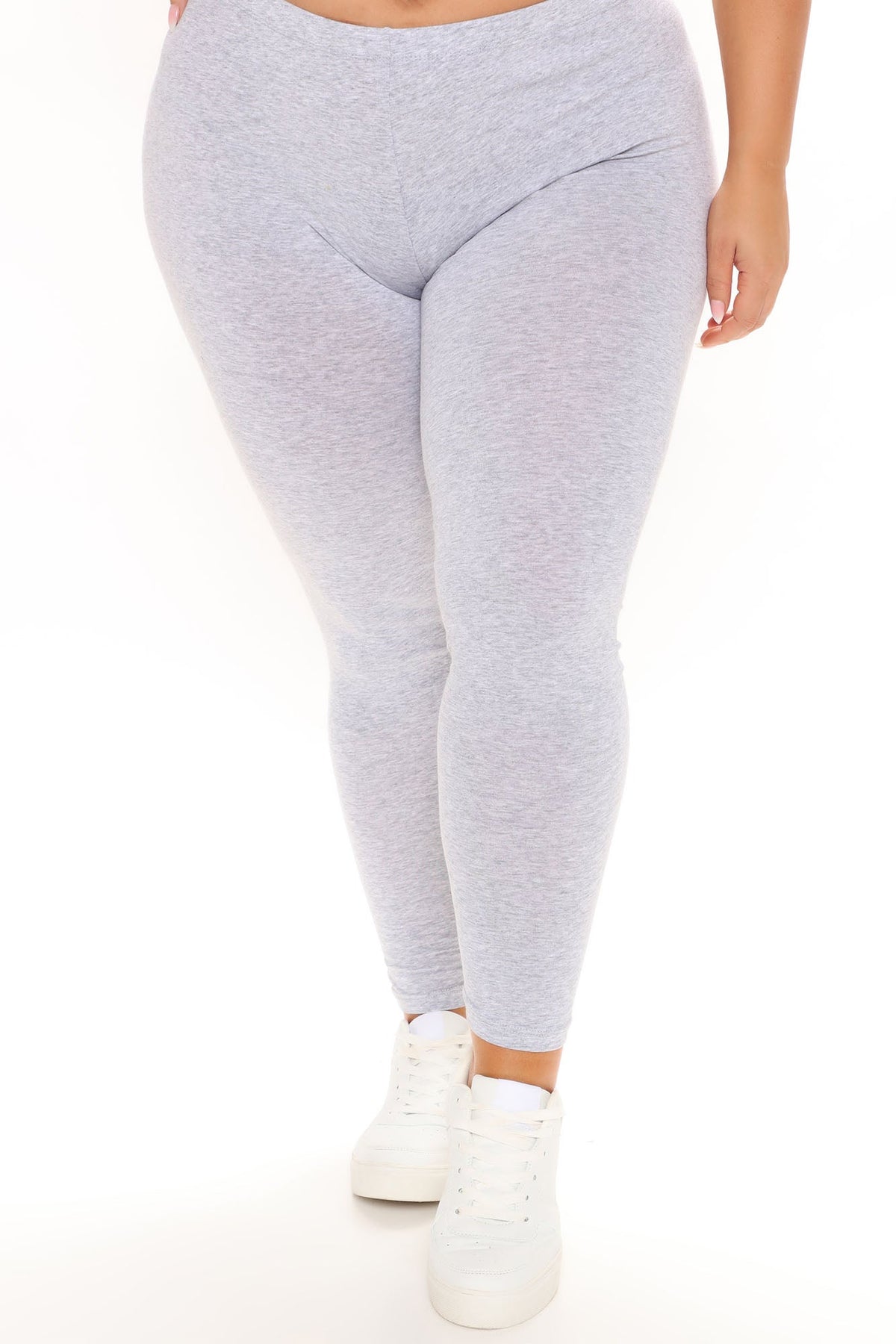 Kim Basic Legging - Heather Grey