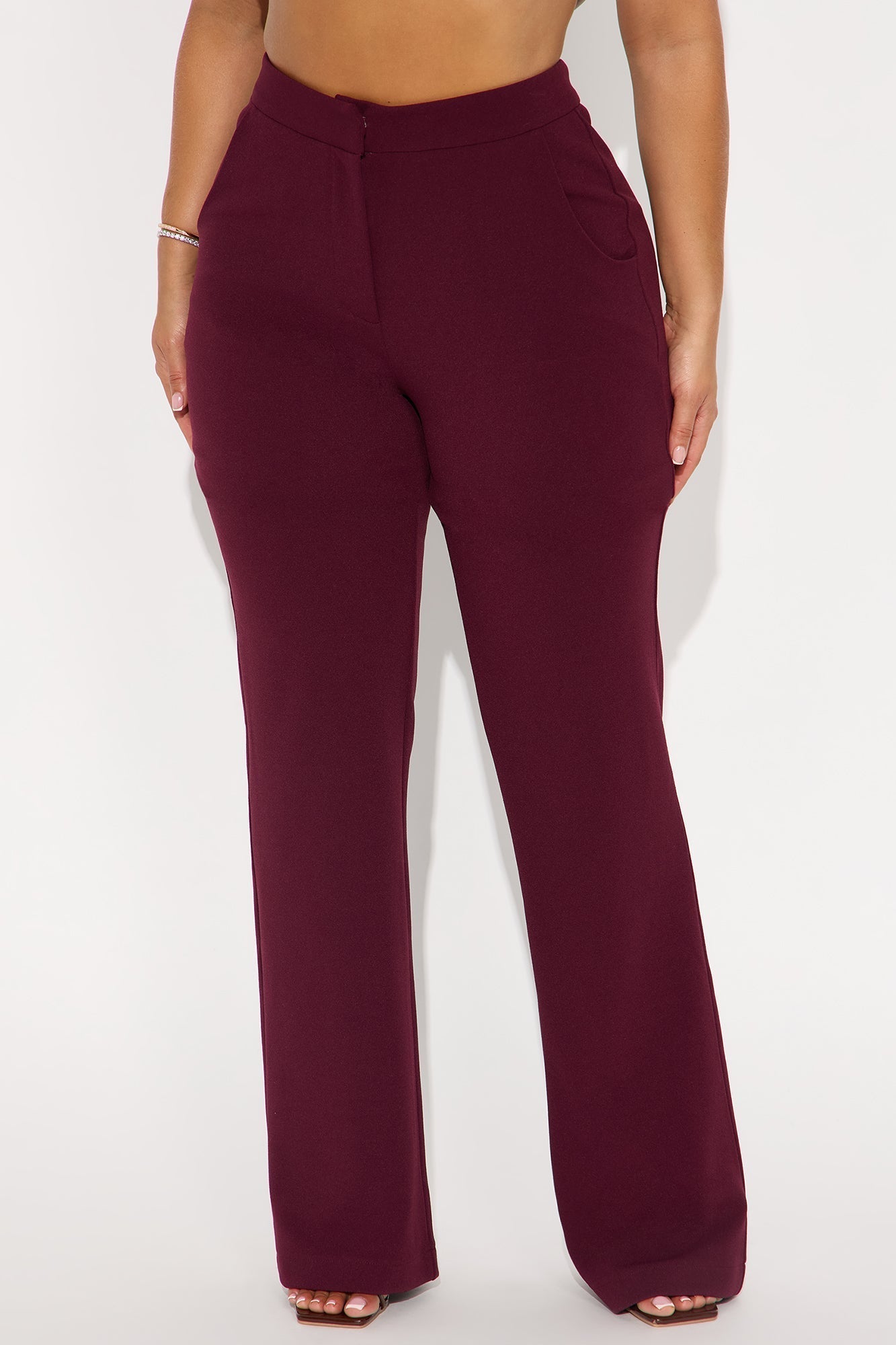 Core Competency Straight Leg Trouser - Burgundy
