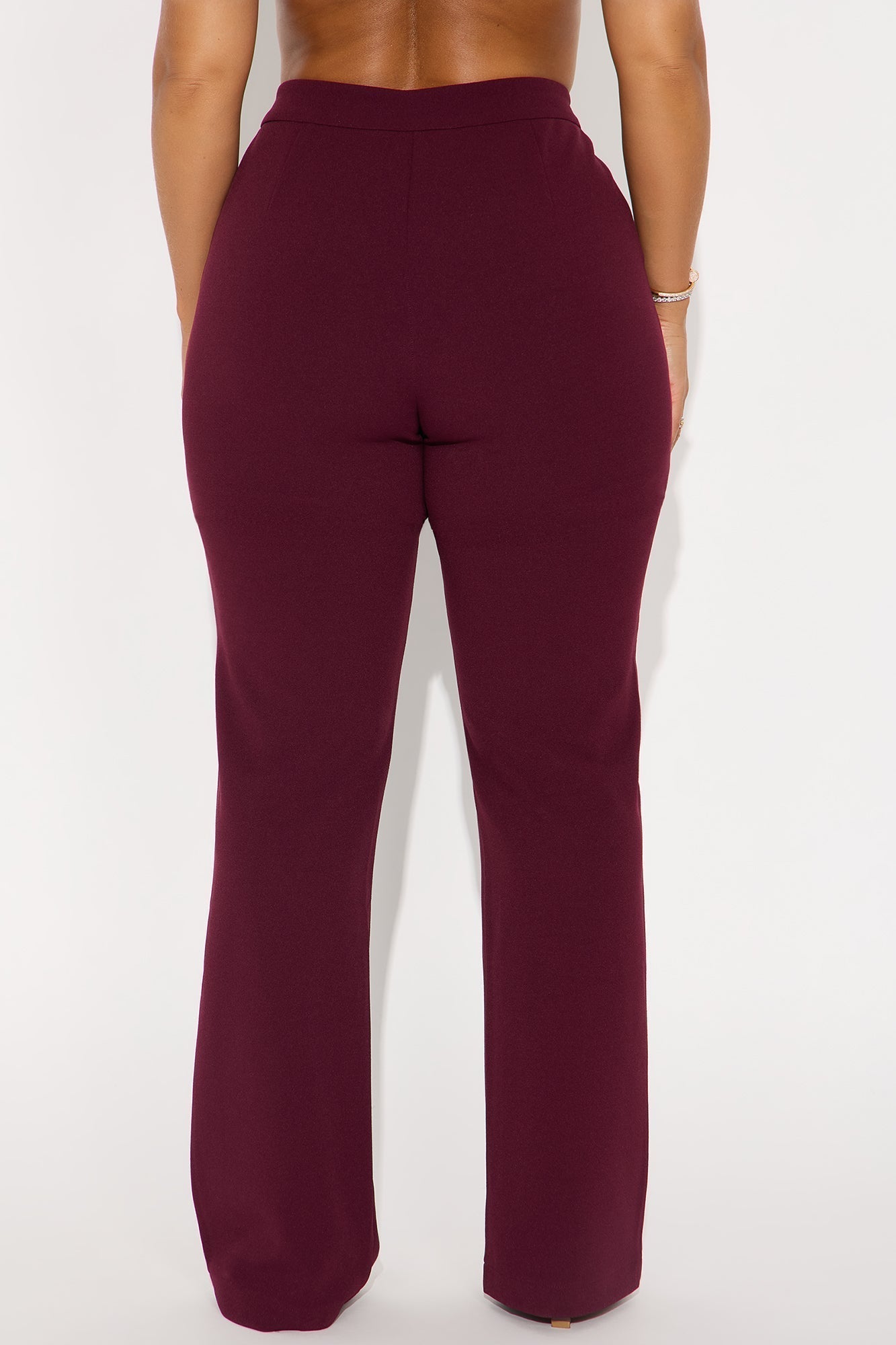 Core Competency Straight Leg Trouser - Burgundy