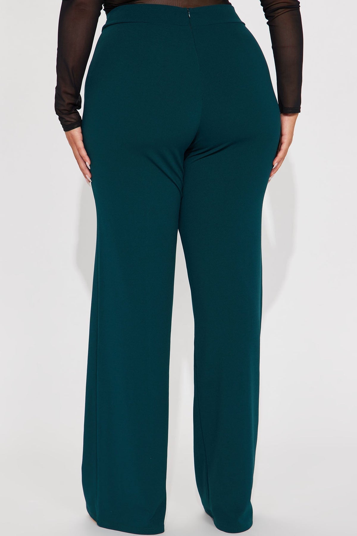 Tall Victoria High Waisted Dress Pants - Hunter Green