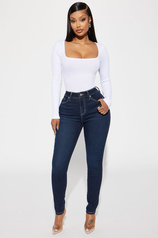 Just Right Sculpting Stretch Skinny Jeans - Dark Wash