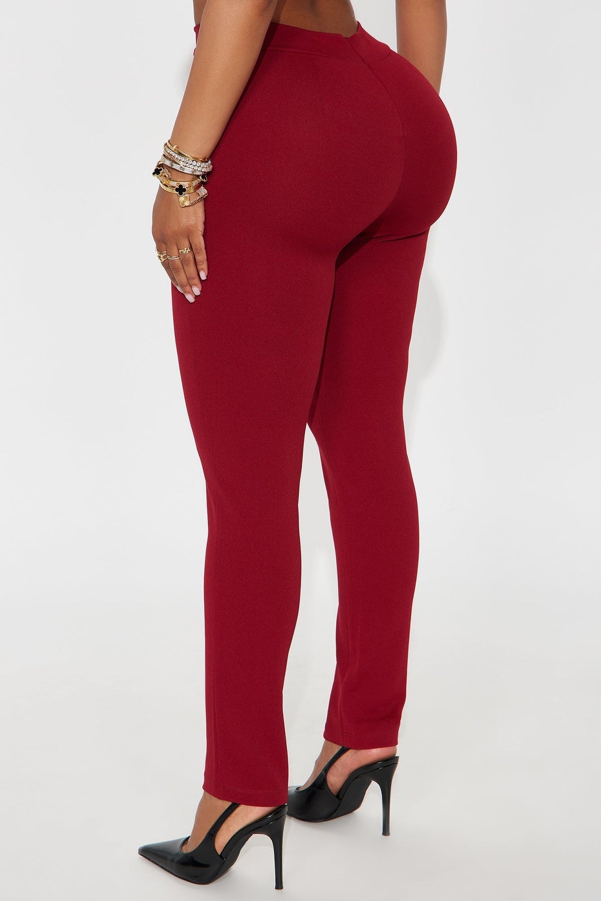 Vicky Skinny Pant - Burgundy