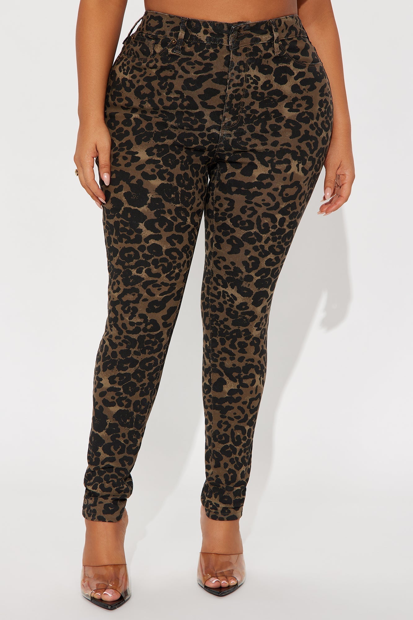 Hyperstretch Leopard Skinny Pants - Leopard