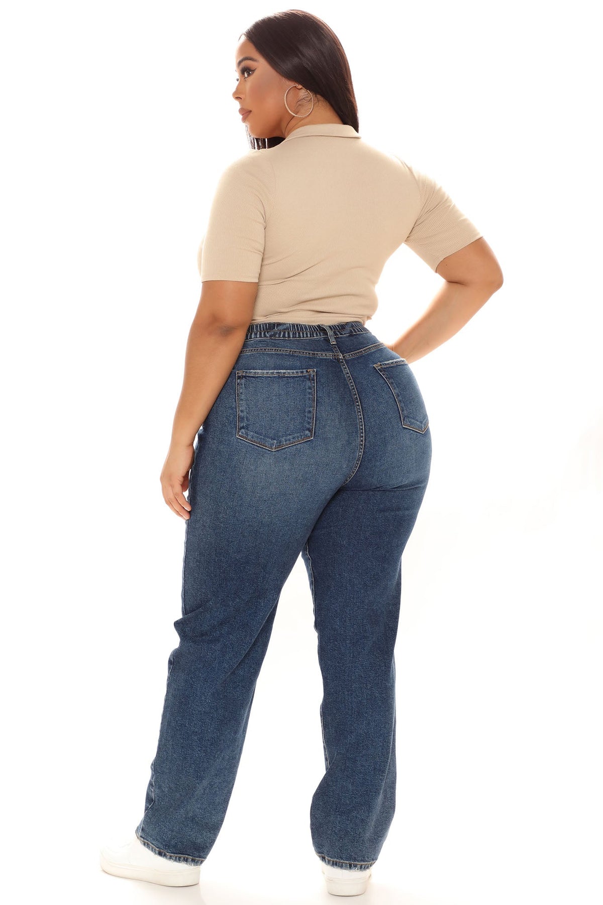 Hustle and Grind Short Sleeve Bodysuit - Nude