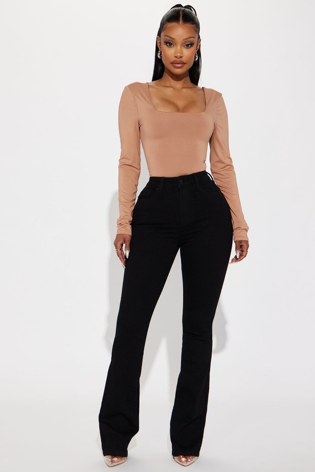 Toledo Sculpting Stretch Bootcut Jeans - Black