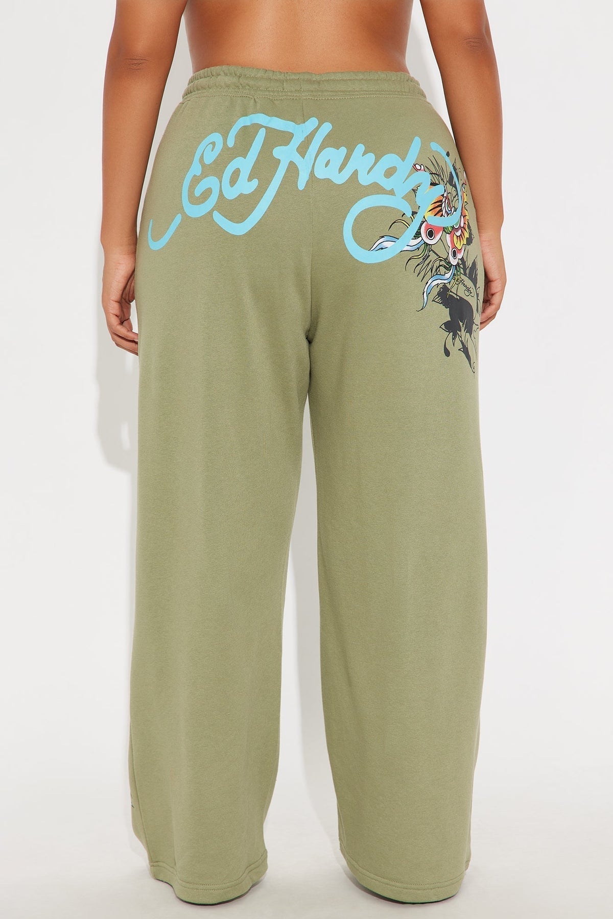 Ed Hardy Butterfly Pant - Sage