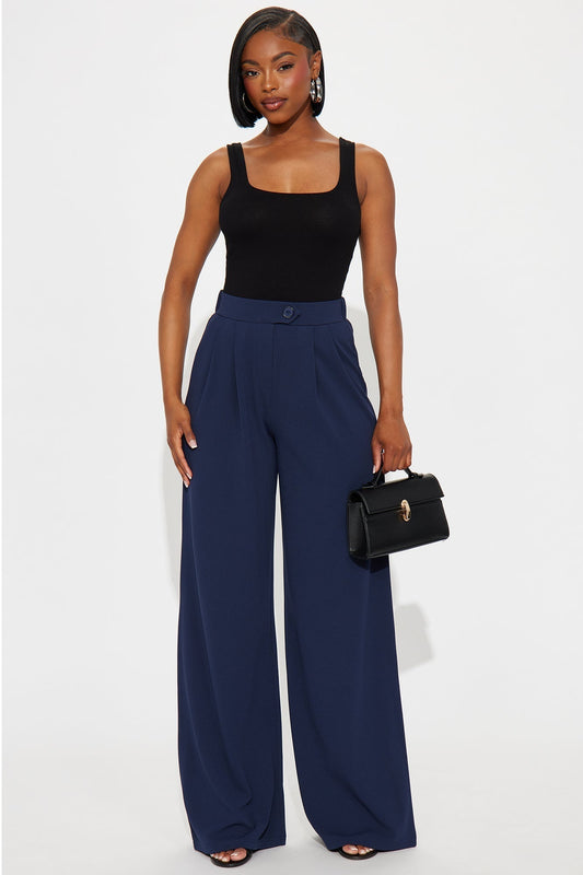 What Matters Most Wide Leg Trouser - Navy