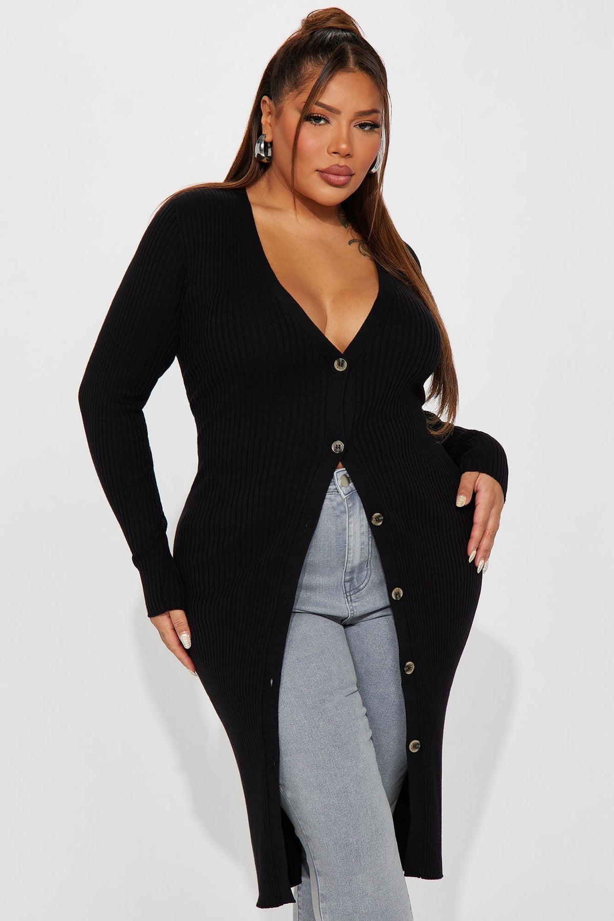 Rissa Cardigan Sweater - Black