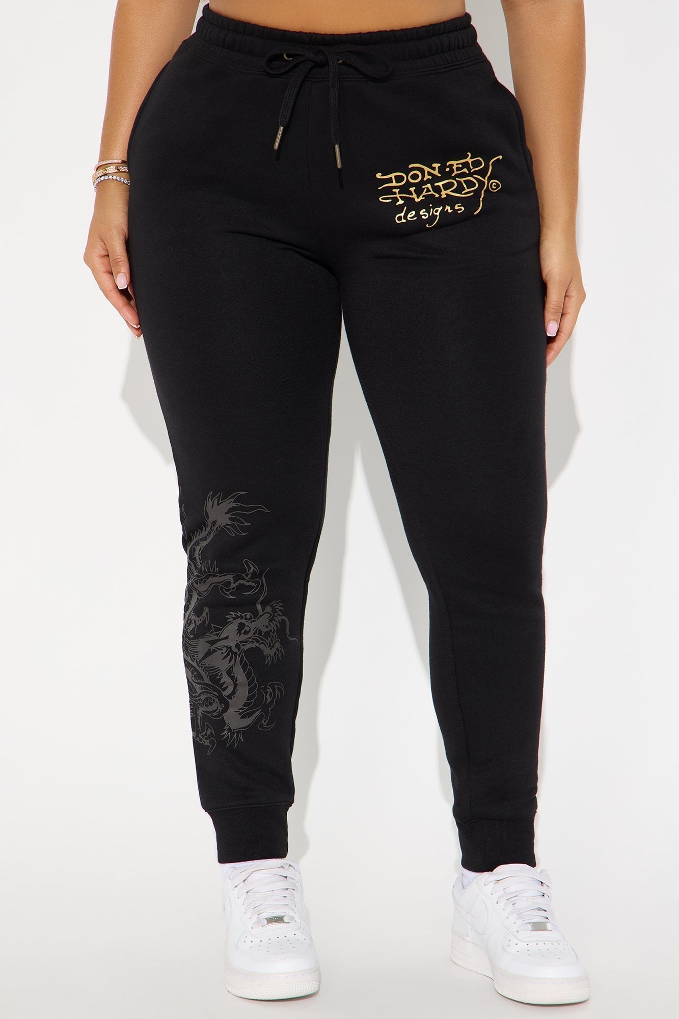 Ed Hardy Deja Vu Tiger Jogger - Black