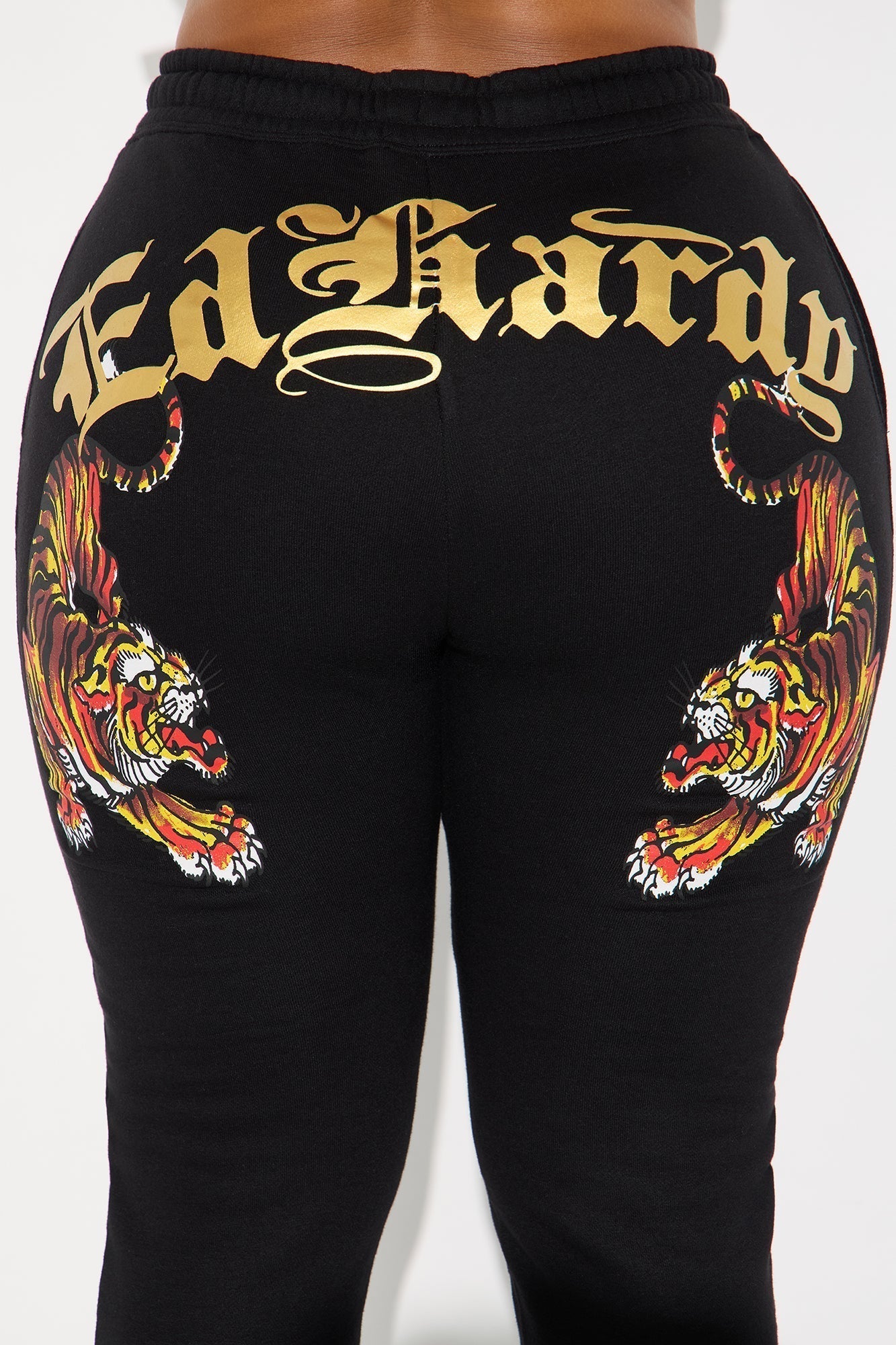 Ed Hardy Deja Vu Tiger Jogger - Black
