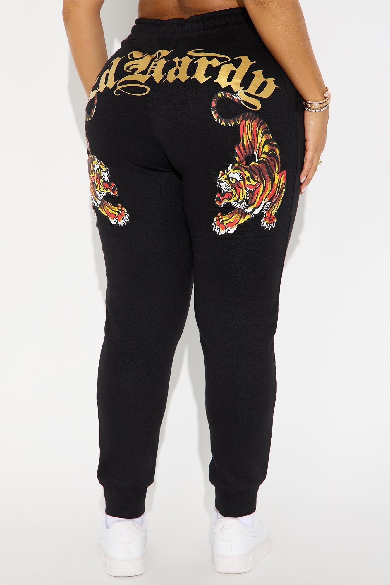 Ed Hardy Deja Vu Tiger Jogger - Black