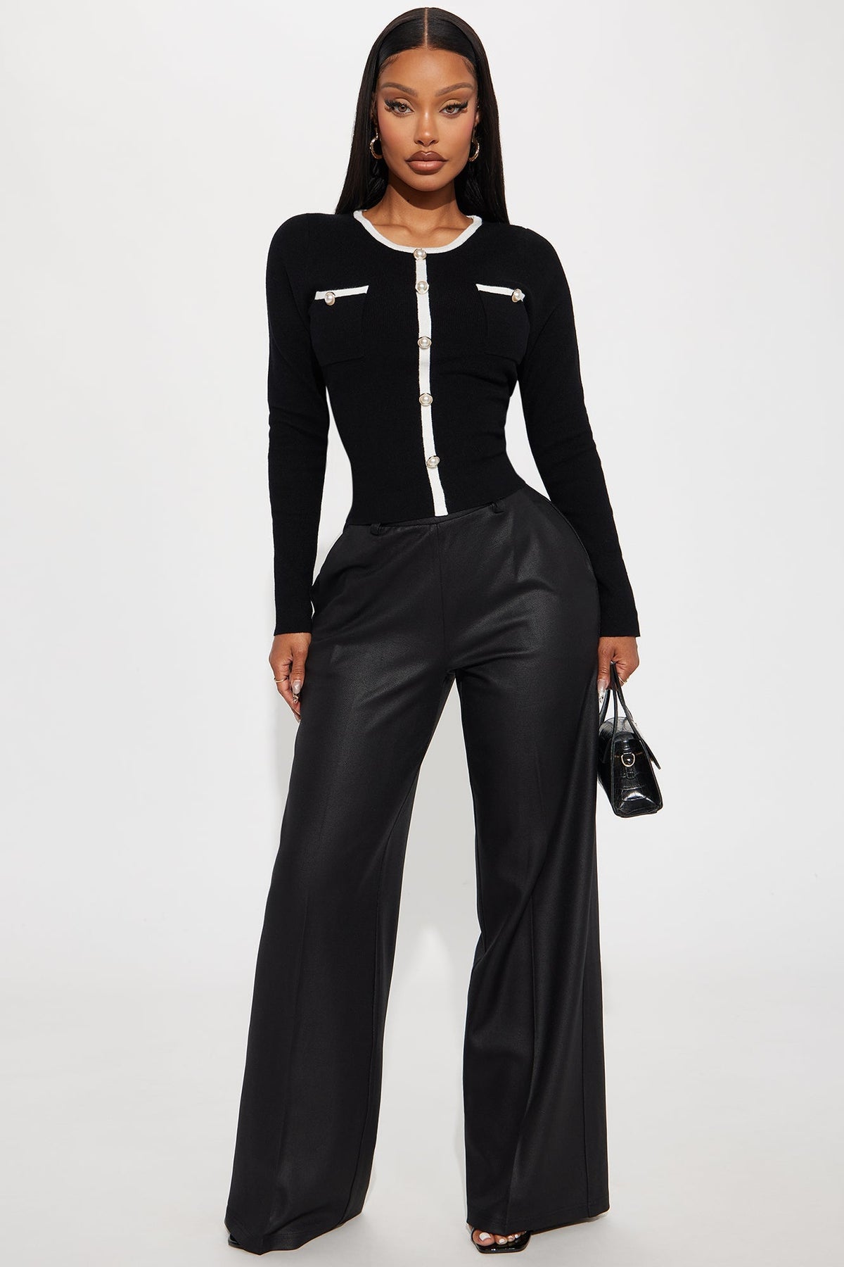 Eloise Sweater - Black/White