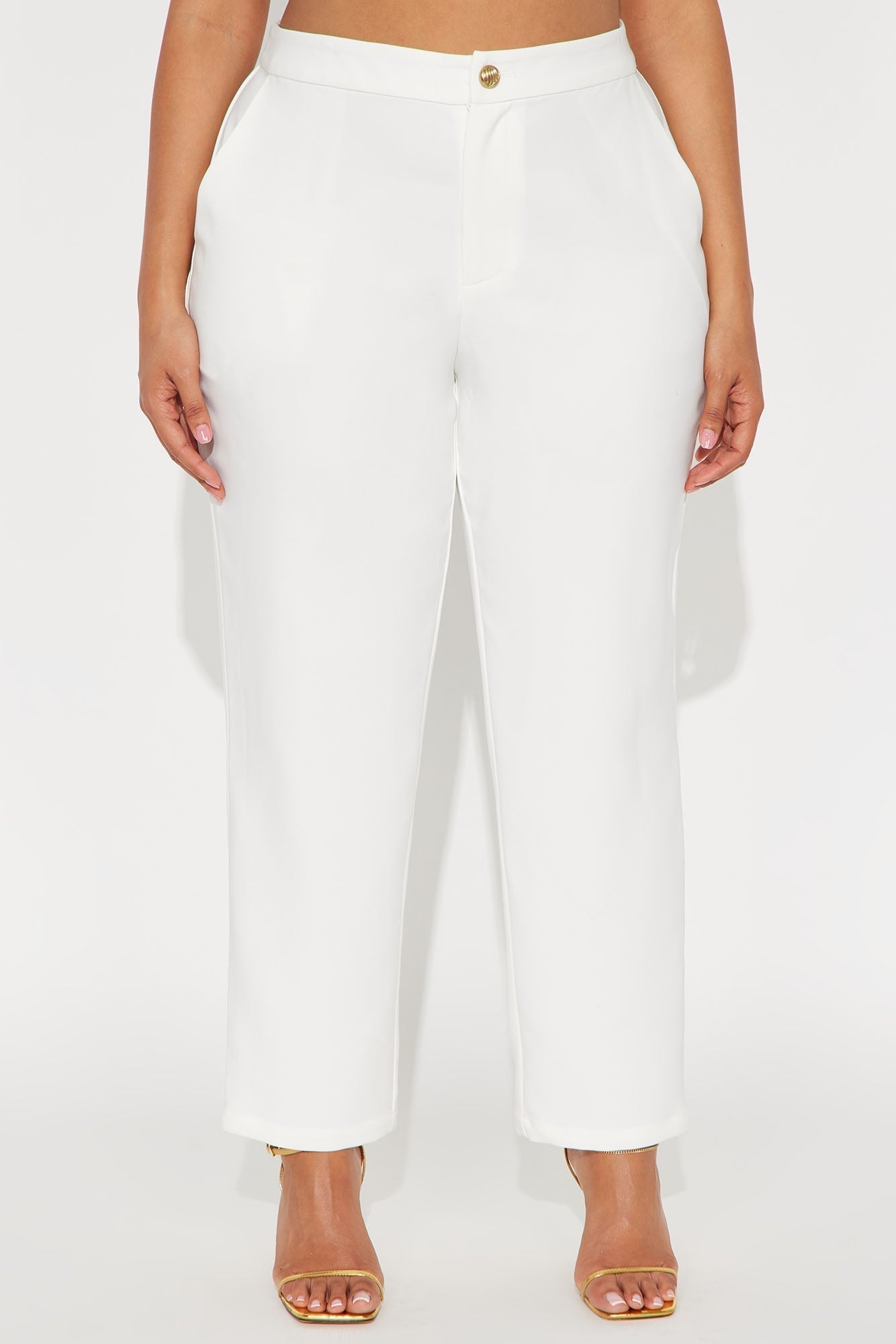 Mielle Skinny Trouser Pant - Cream