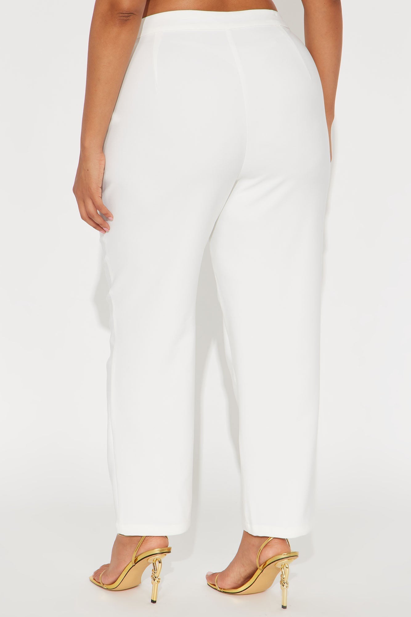 Mielle Skinny Trouser Pant - Cream
