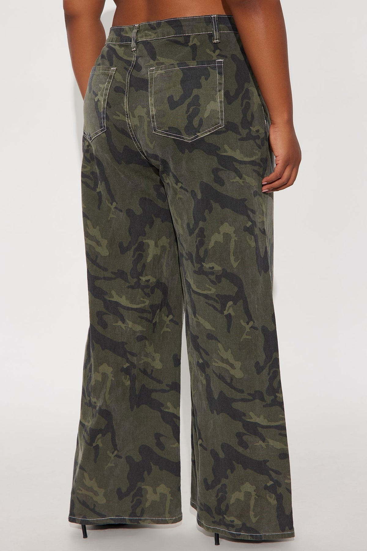 Willow Camo Wide Leg Pant 33″ - Camouflage