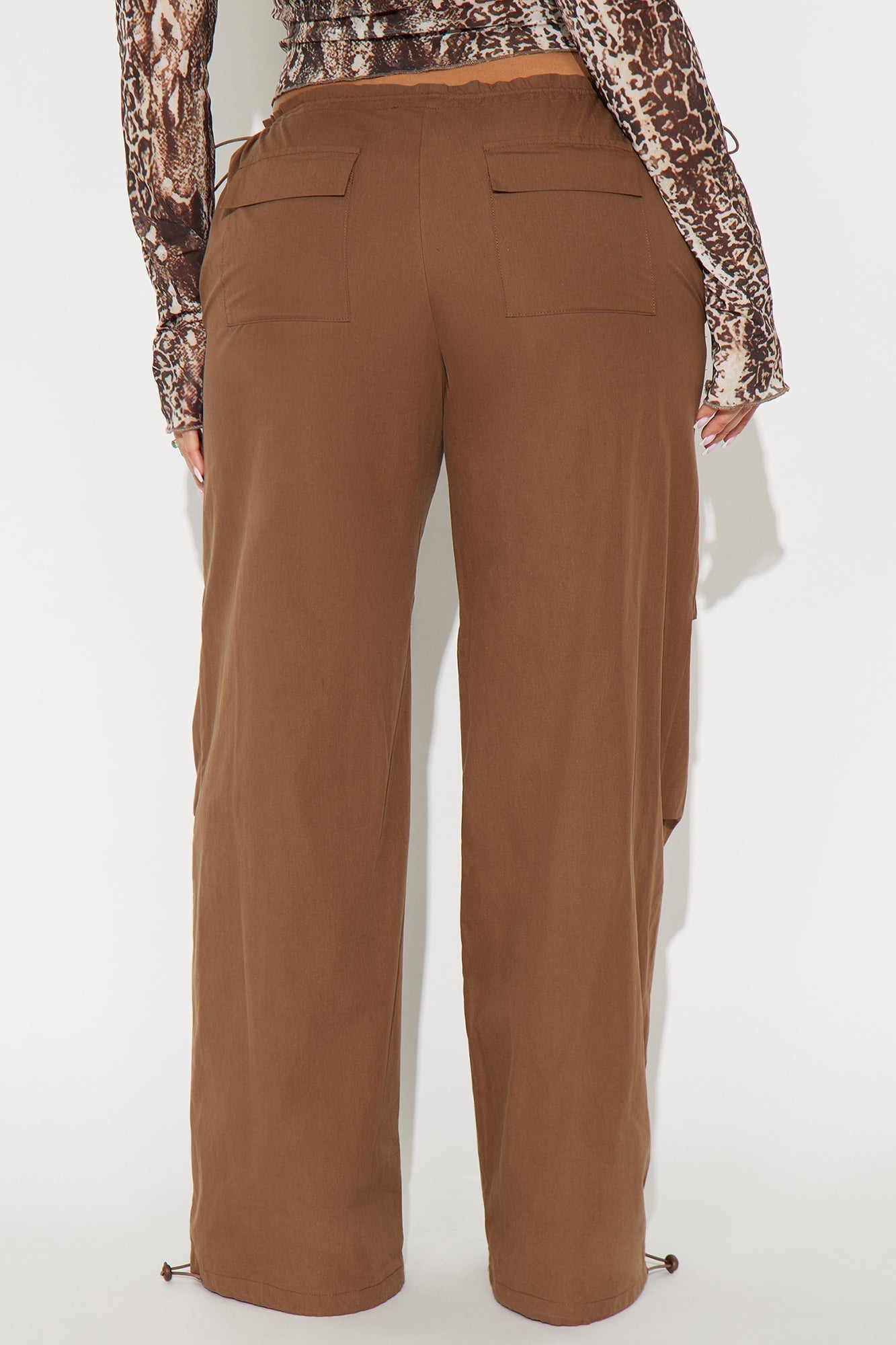 Street Smart Parachute Jogger - Brown
