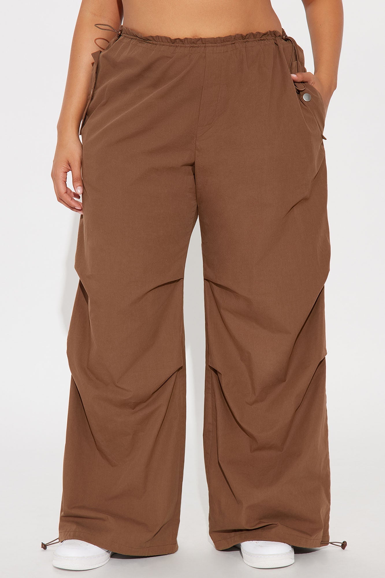 Street Smart Parachute Jogger - Brown